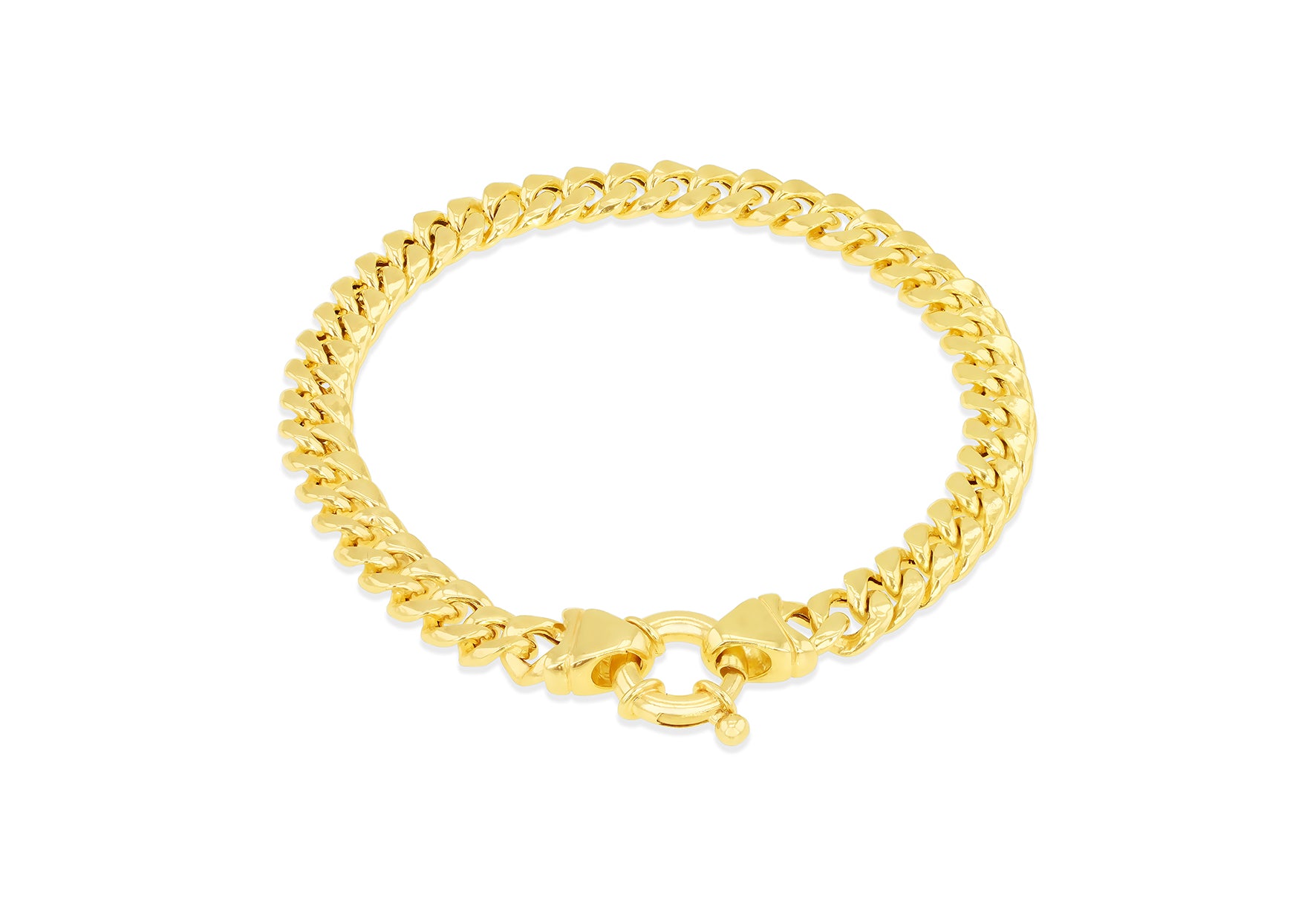 9ct Yellow Gold Cuban Chain Bracelet