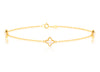 9ct Yellow Gold Mother of Pearl Petals Bracelet