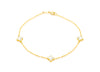 9ct Yellow Gold Mother of Pearl Petals Bracelet