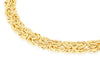 9ct Yellow Gold Domed Byzantine Bracelet