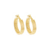 9ct Gold Greek Key Hoop Earrings