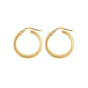 9ct Gold Greek Key Hoop Earrings