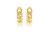 9ct Yellow Gold Knotted Curb Earrings