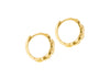 9ct Yellow Gold Knotted Curb Earrings