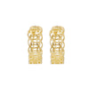 9ct Yellow Gold Openwork Chain links Hoop Earrings