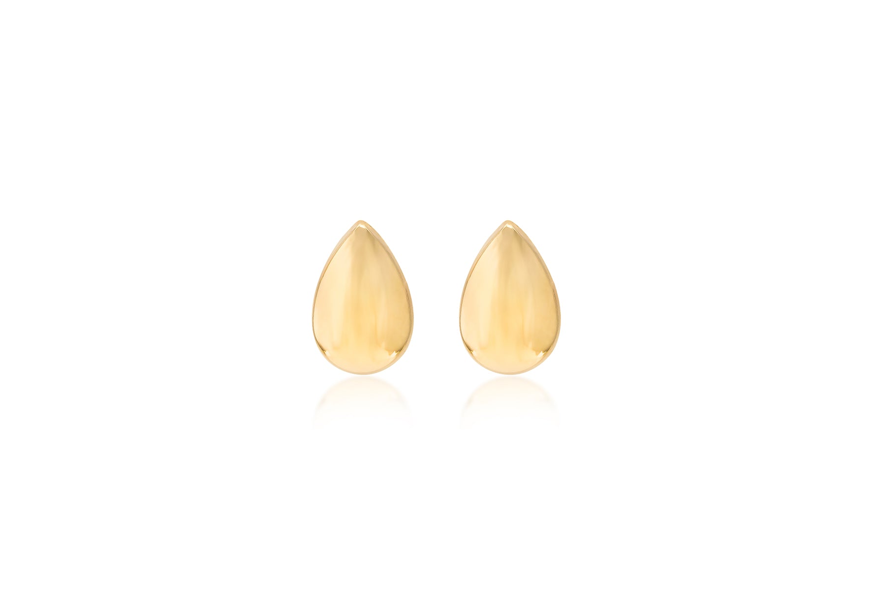 9ct Yellow Gold Mini Teardrop Stud Earrings