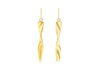 9ct Rose Gold Twist Drop Earrings