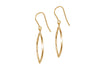 9ct Yellow Gold Marquis Hook Drop Earrings