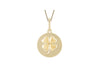 9ct Yellow Gold Four Leaf Clover Pendant
