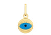 9ct Yellow Gold Enamel Evil Eye Pendant