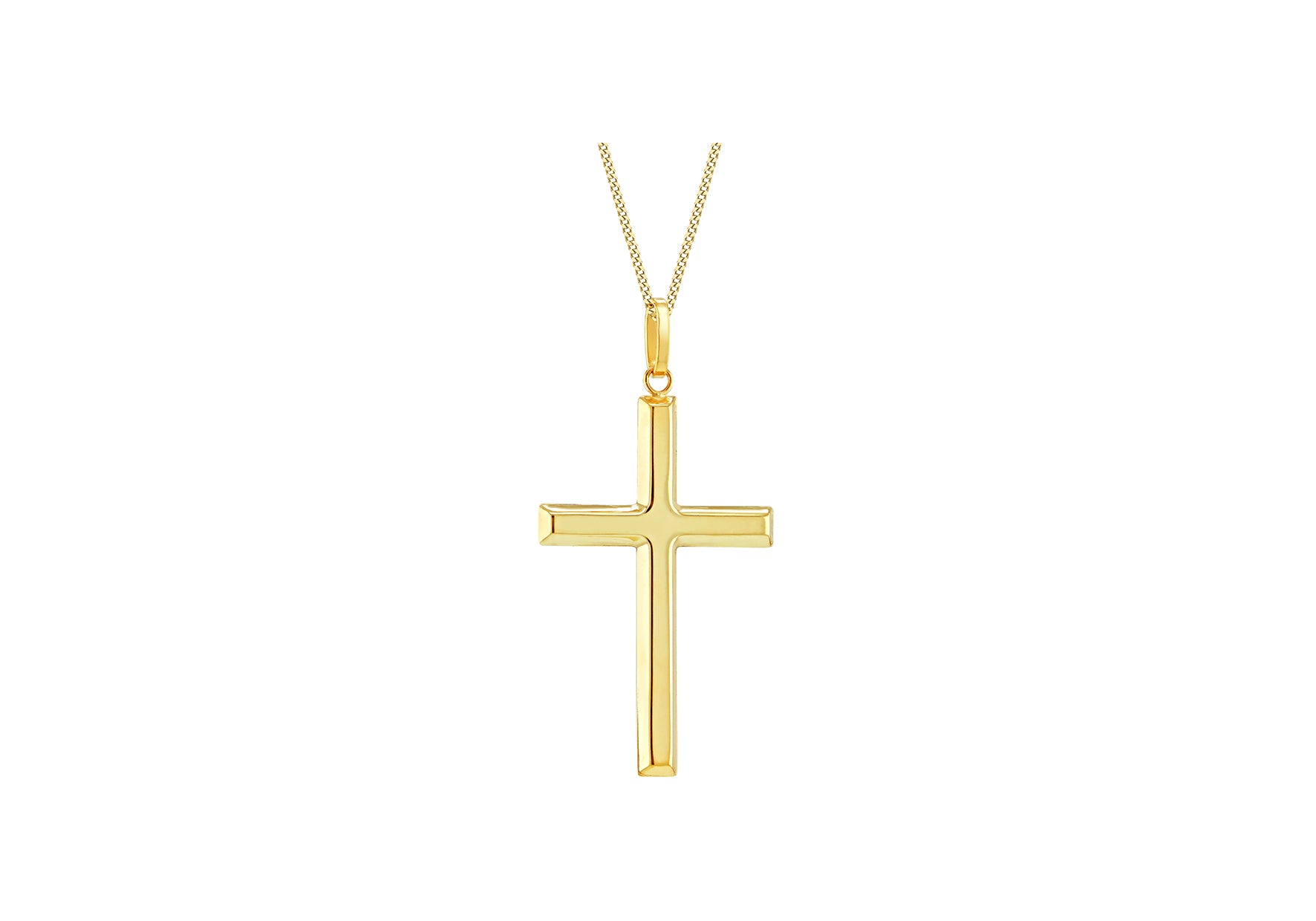 9ct Yellow Gold Crucifix Cross Pendant