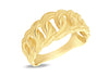 9ct Yellow Gold Graduated Curb Links Ring