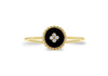 9ct Yellow Gold 0.4ct Diamond Petal Ring