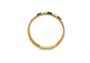 9ct Yellow Gold 0.5ct Diamond Array Black Box Band Ring