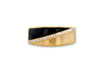 9ct Yellow Gold Diamond Array Split Enamel Ring