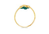 9ct Yellow Gold Malachite Clover Ring