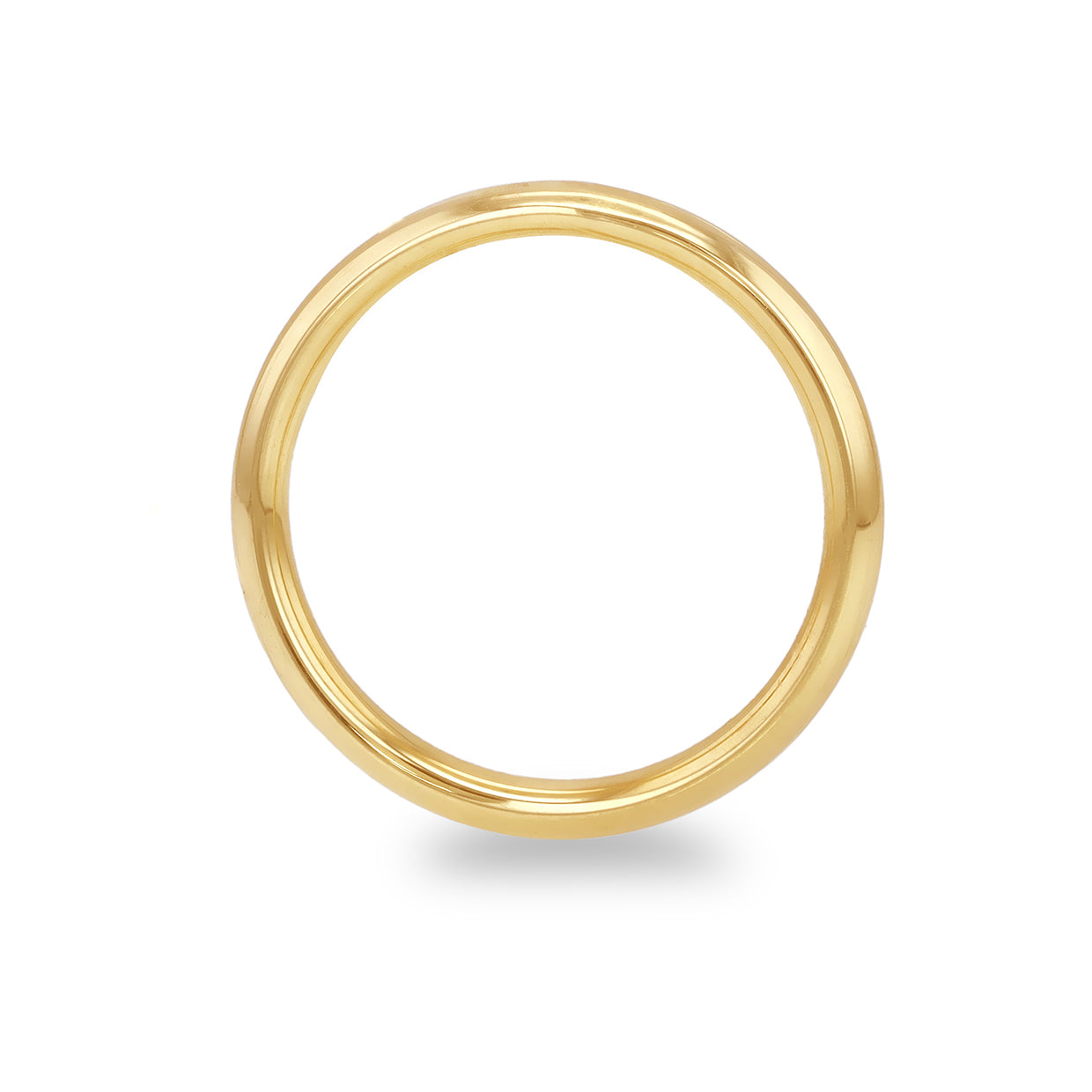 9ct Yellow Gold 3mm Comfort Fit Plain Wedding Band Ring