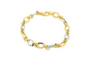9ct Yellow Gold Oval Round Links Bracelet
