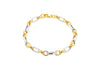9ct Two-Tone Gold Figaro Links Bracelet