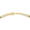 9ct Two-Tone Gold Barrel & Caviar Rope Links Bracelet