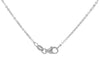 9ct White Gold Zirconia Double Halo Drop Necklace