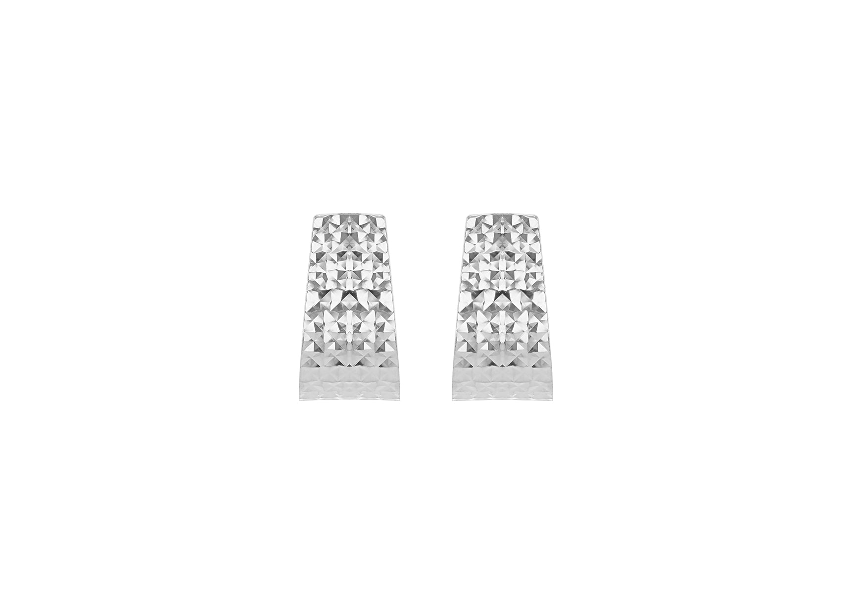 9ct Yellow Gold Curved Stud Earrings