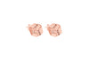 9ct Rose Gold Ribbed Knot Stud Earrings