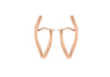9ct Rose Gold Square infinity Wave Illusion Earrings