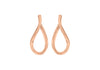 9ct Rose Gold Square infinity Wave Illusion Earrings