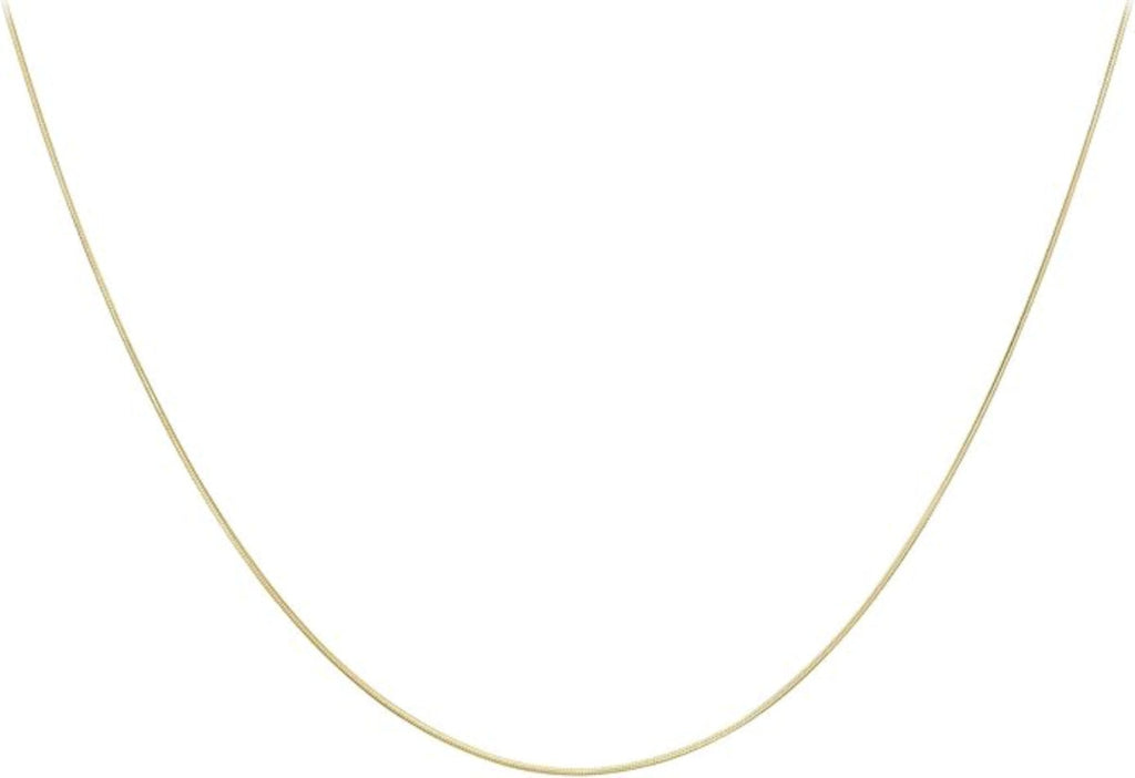 18ct Yellow Gold Mini Round Slim Snake Chain