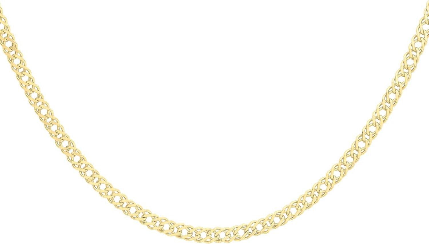 9ct Yellow Gold 060 Double Curb Chain