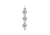Sterling Silver Ball Graduated Drop Pendant