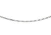 18ct White Gold 50 Diamond Cut Curb Chain
