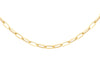 18ct Yellow Gold Paper Chain Links Necklace