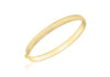18ct Yellow Gold Etched Diamond Cut Flexible Bangle