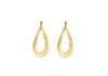 9ct Yellow Gold Infinity Twist Hoop Earrings.