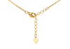 Gold Plated Sterling Silver Clover Malachite Zirconia Pendant