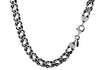 Sterling Silver Oxidised Double Curb Chain Necklace