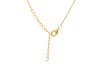 Gold Plated Sterling Silver Heart Malachite Zirconia Pendant