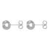 Sterling Silver Polished and Textured Knot Stud Earrings