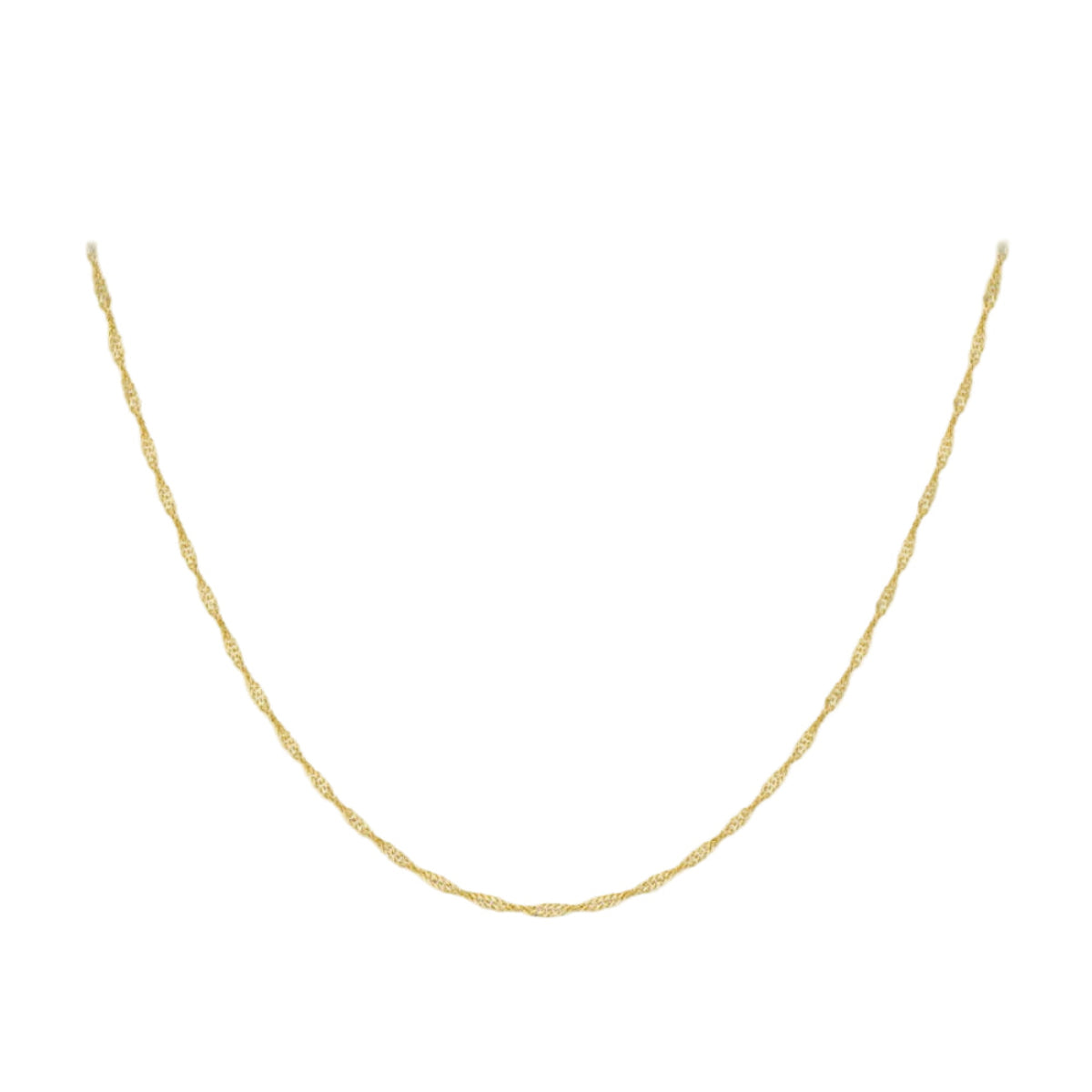 9ct Yellow Gold Twist Curb Chain