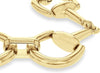 Yellow Gold Plated Sterling Silver Stirrup Links Bracelet