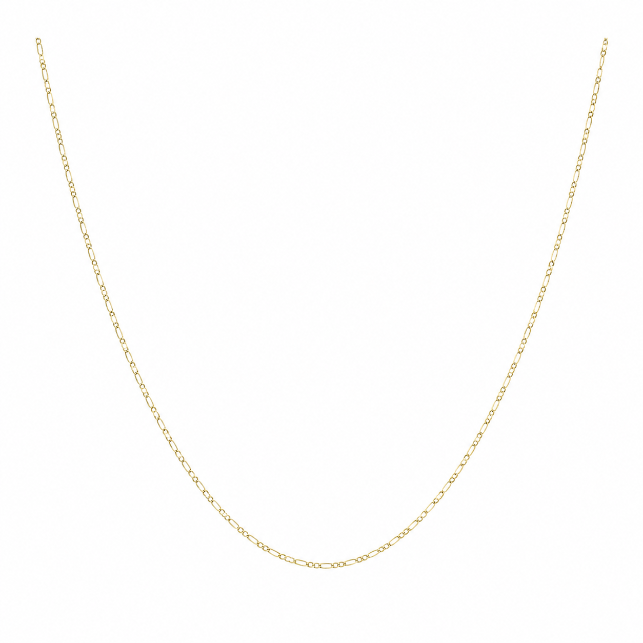 9ct Yellow Gold 30 Open Slim Curb Chain
