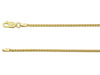 18ct Yellow Gold Slim Lobster Clasp Spiga Chain
