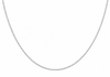 9ct White Gold 20 Twist Slim Curb Chain