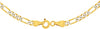 9ct Two-Tone Gold Figaro Chain