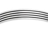 Hoxton London Men's Sterling Silver Striped uff Bangle