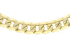 9ct Yellow Gold 140 Diamond Cut Motif Flat Curb Chain