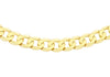 9ct Yellow Gold 120 Diamond Cut Flat Curb Chain