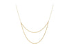 9ct Yellow Gold Twin Rope Trace Chain Necklace